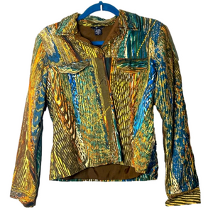 Island republic denim button down jacket size small